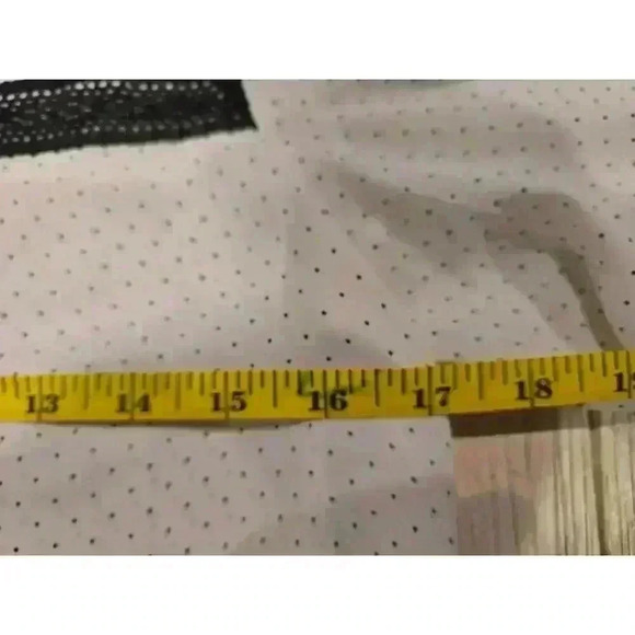 Ann Taylor Loft Women's M White Polka Dot Long Sleeve Blouse Crochet Trim - Picture 8 of 8